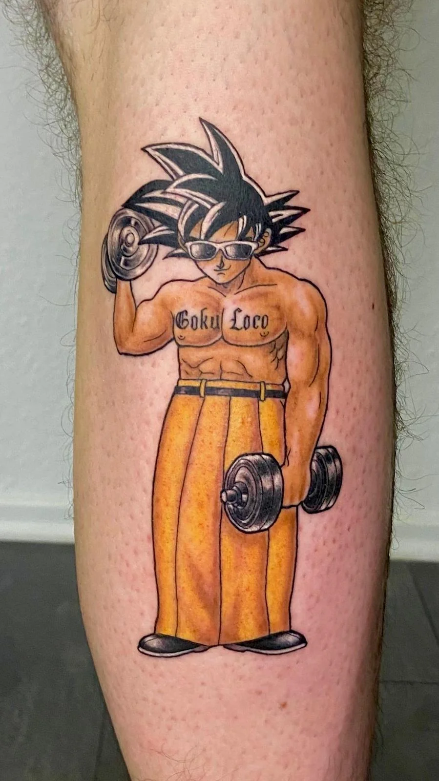 Anime · Goku calça amarela