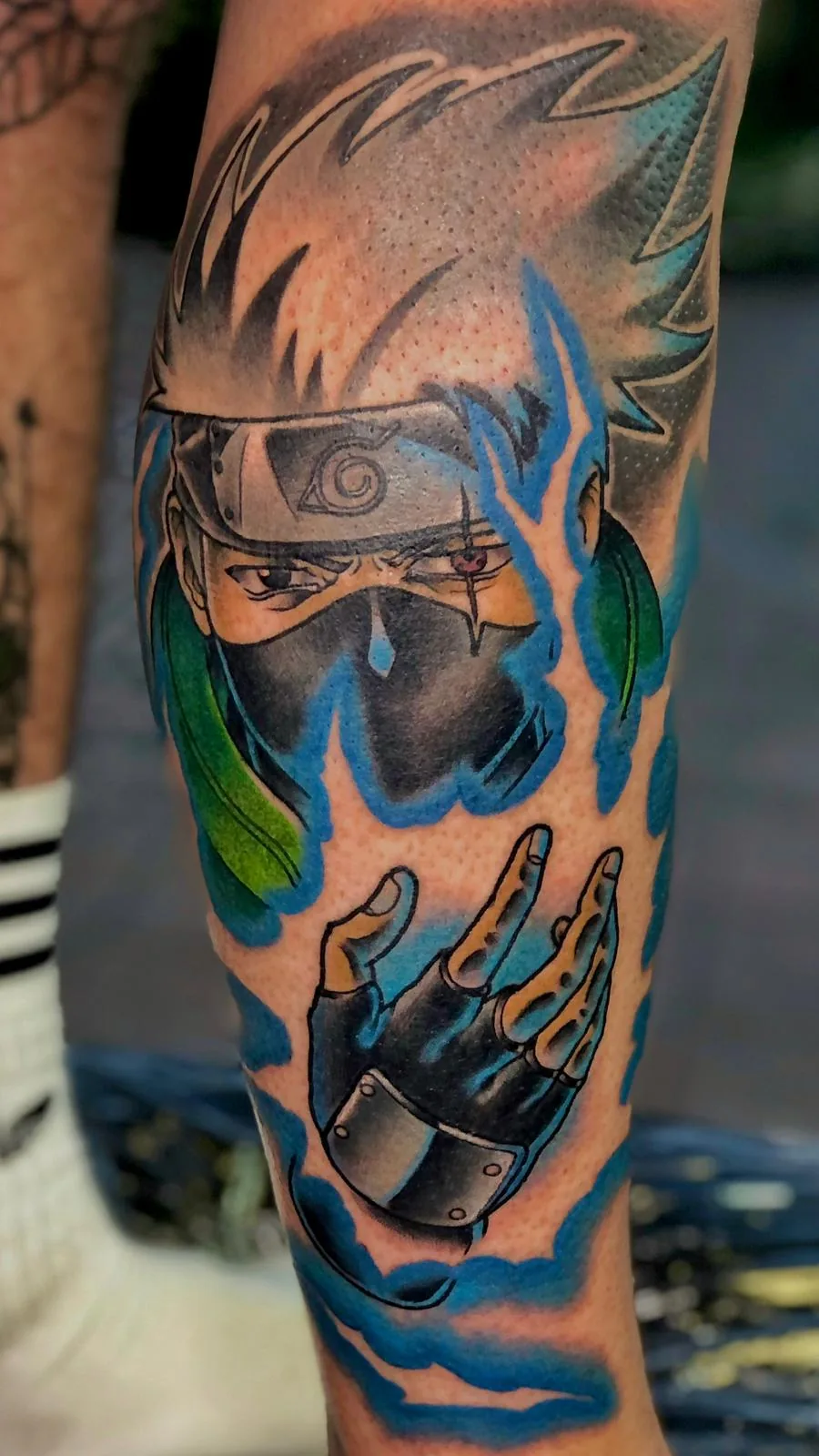 Anime - Kakashi com efeito azul