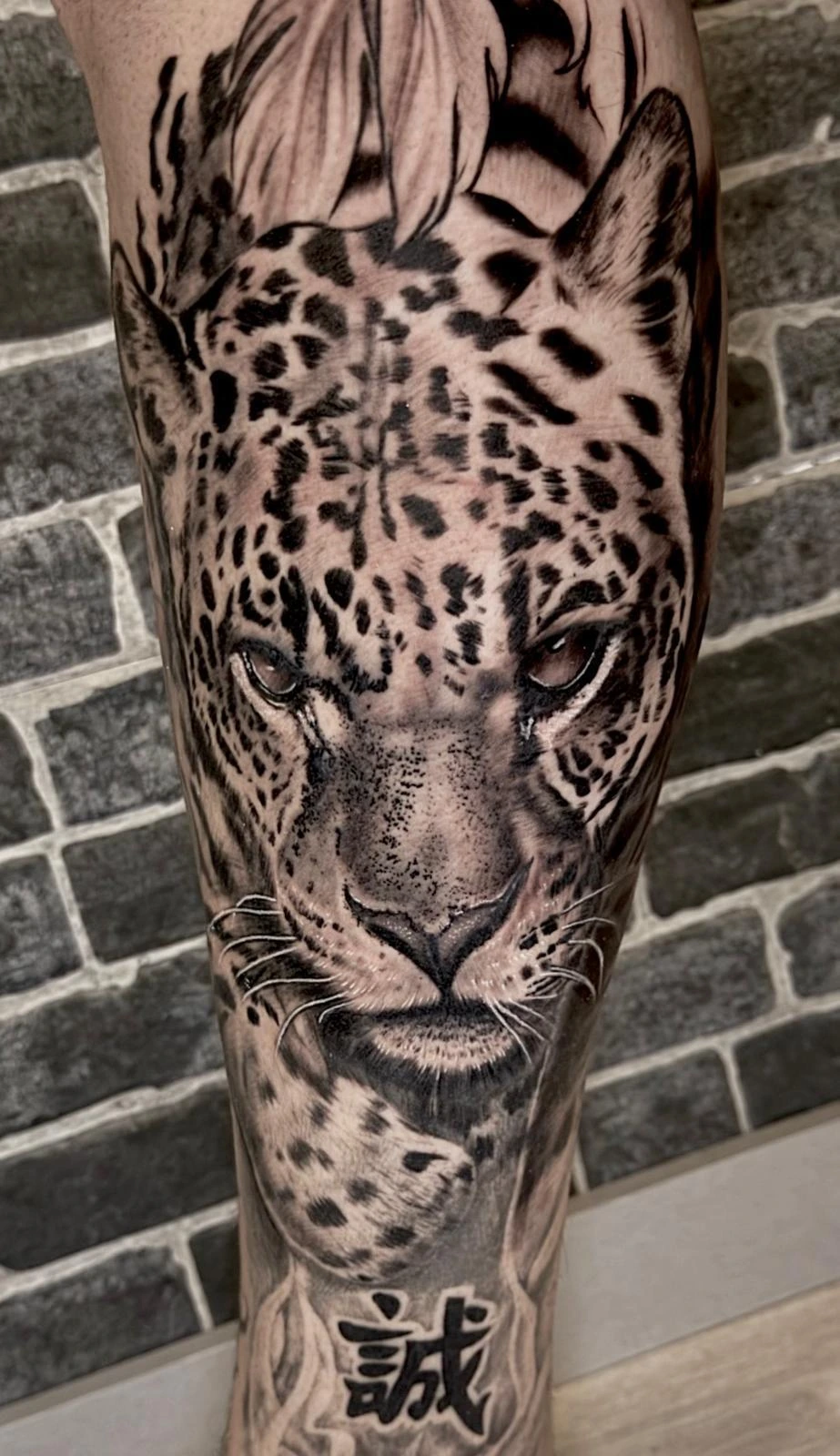 Black & Grey - Leopardo realista